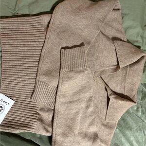 Cider Camel Ribbed Knit Sweater